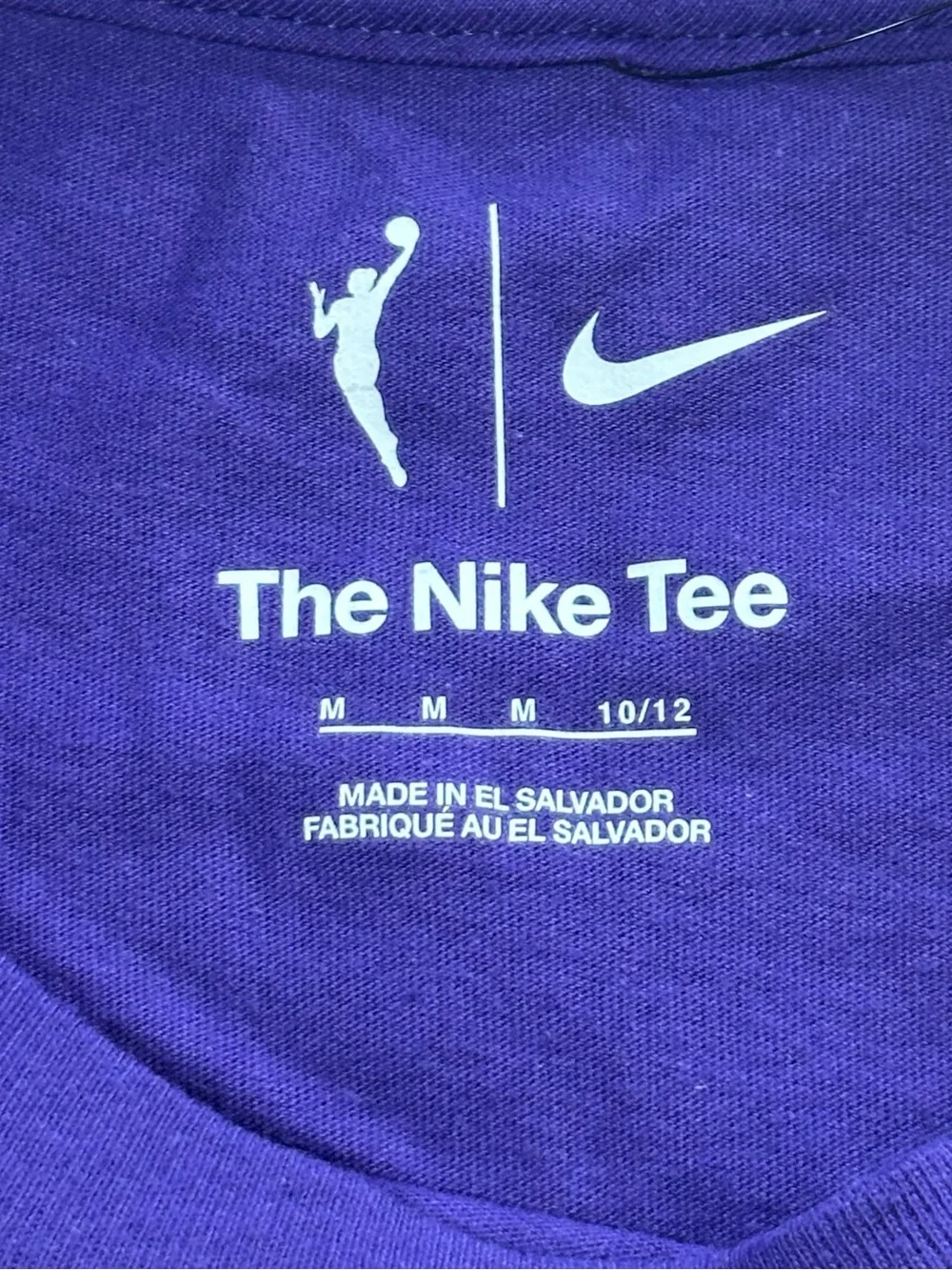 Nike Purple Los Angeles Sparks Graphic Tee with Yellow Accents